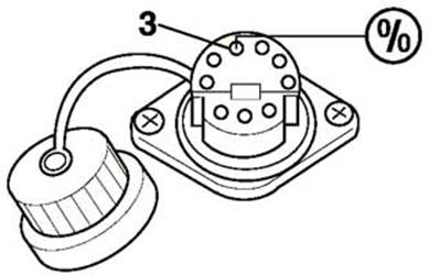 Тип разъема №1 - 9-ти контактный круглый разъем