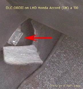 Примеры расположения разъема на отдельных моделях автомобилей Honda