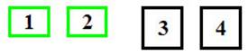 Тип разъема №1 - два одноконтактных зеленых и два одноконтактных черных (иногда белых) разъема