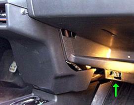 Примеры расположения разъема на отдельных моделях автомобилей ВАЗ